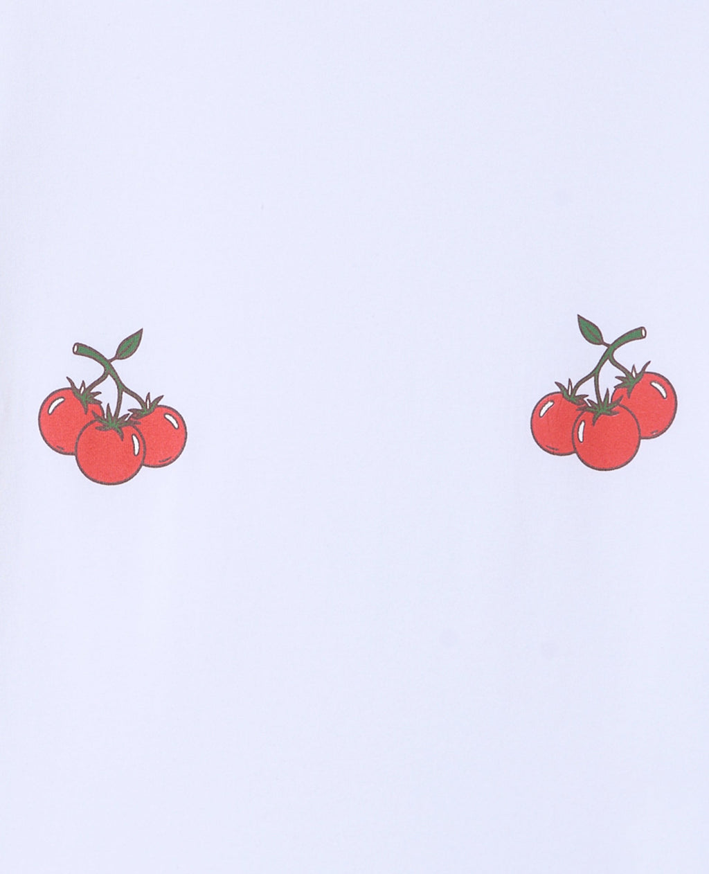 T-shirt ajusté avec prints tomates poitrine