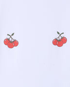T-shirt ajusté avec prints tomates poitrine