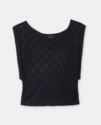 Top en dentelle emmanchures larges