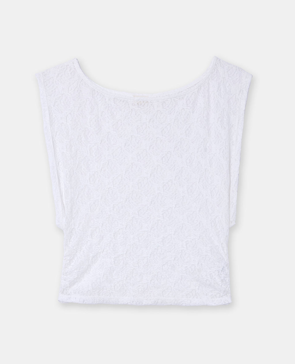 Top en dentelle emmanchures larges
