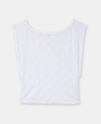 Top en dentelle emmanchures larges