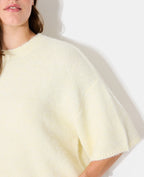 Pull manches courtes en maille douce