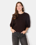 Pull manches courtes en maille douce