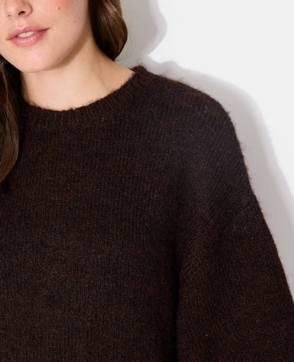 Pull manches courtes en maille douce