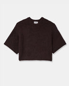 Pull manches courtes en maille douce