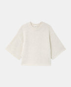 Pull manches courtes avec laine
