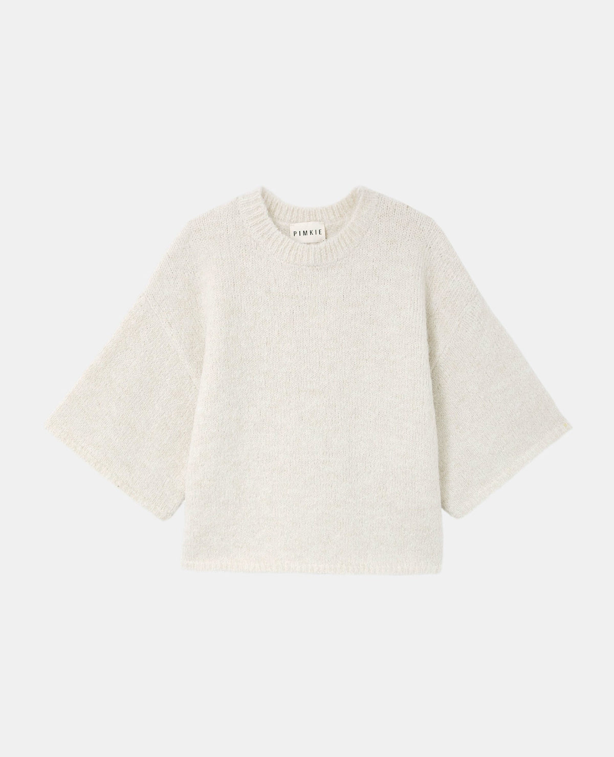 Pull manches courtes avec laine