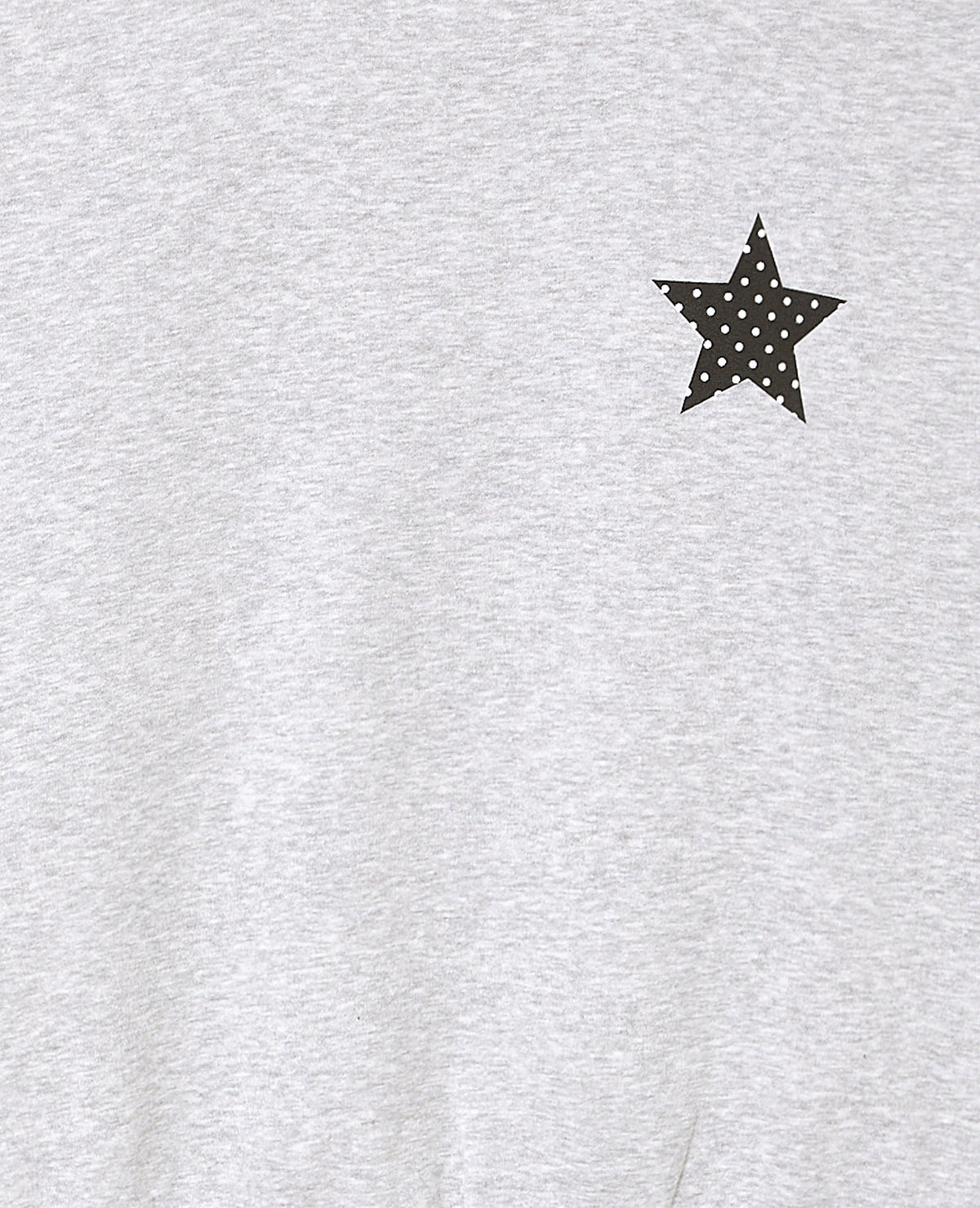 Sweat col rond avec print étoile et broderies dos