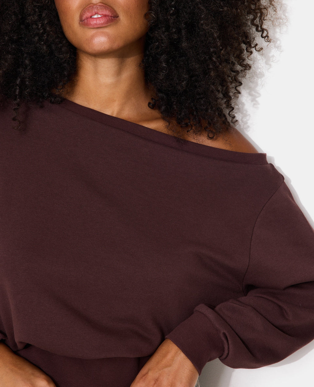 Sweat asymétrique col danseuse