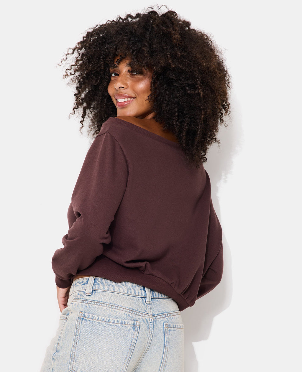Sweat asymétrique col danseuse