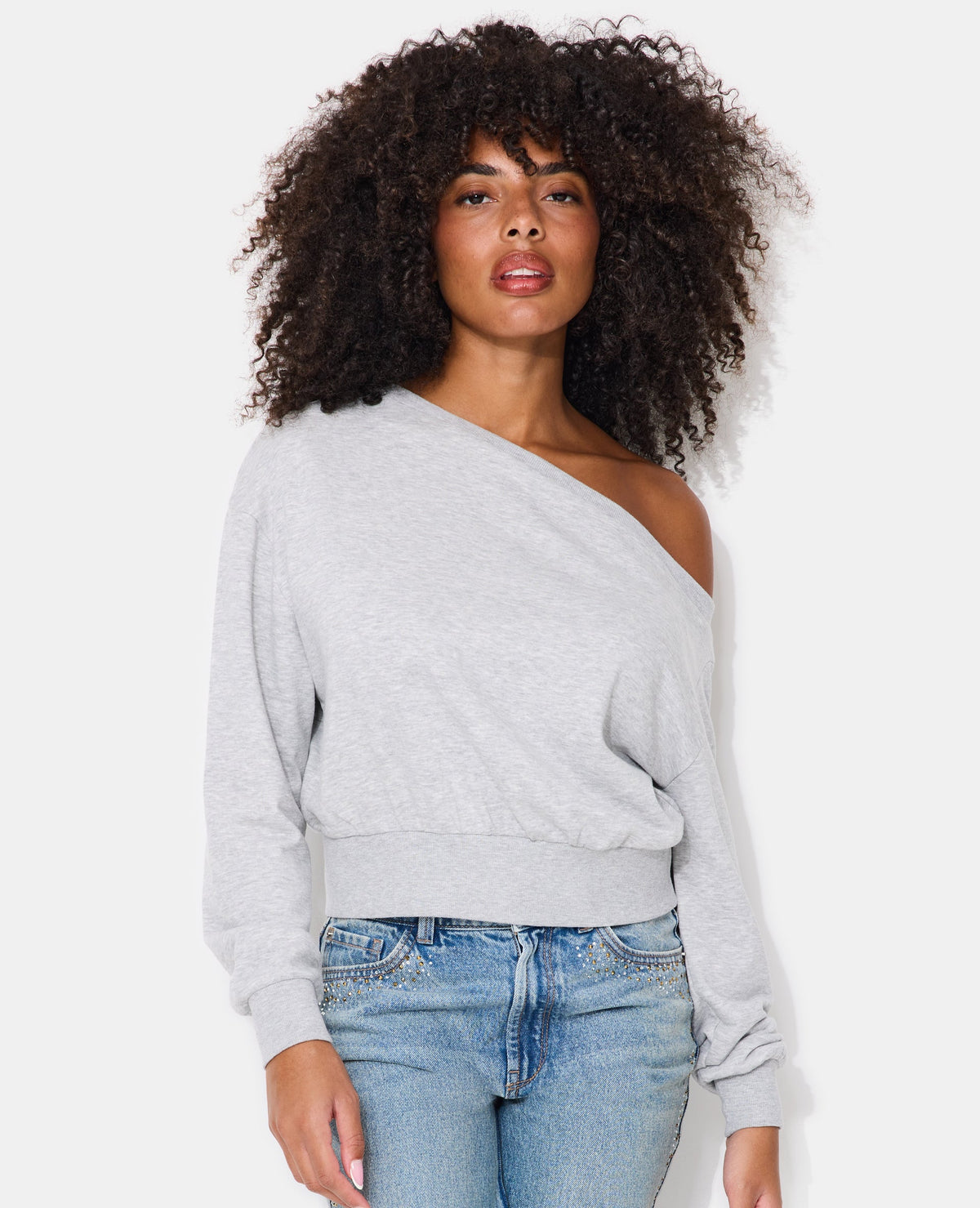 Sweat asymétrique col danseuse