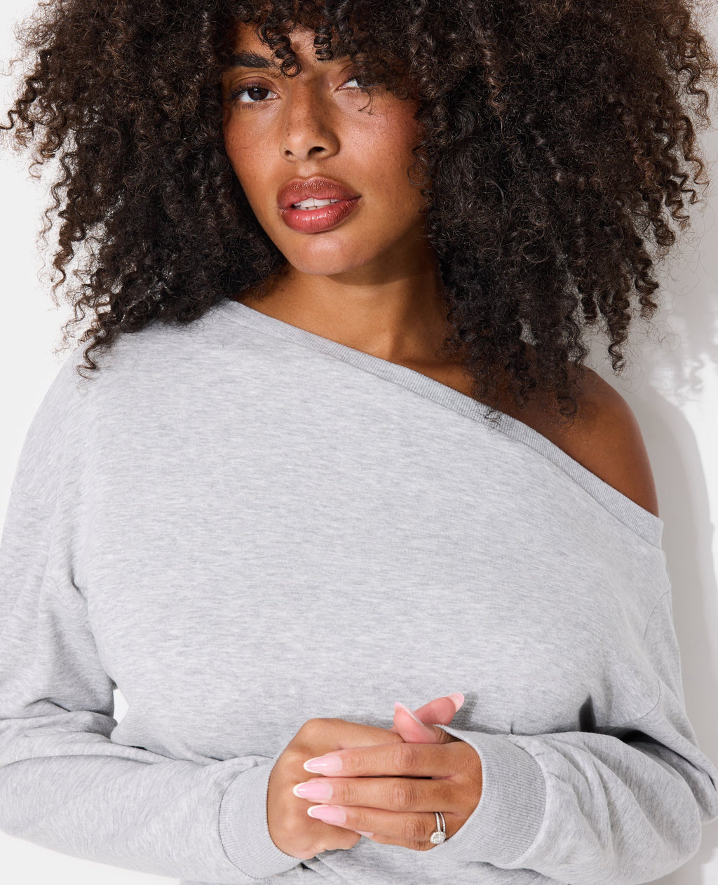Sweat asymétrique col danseuse