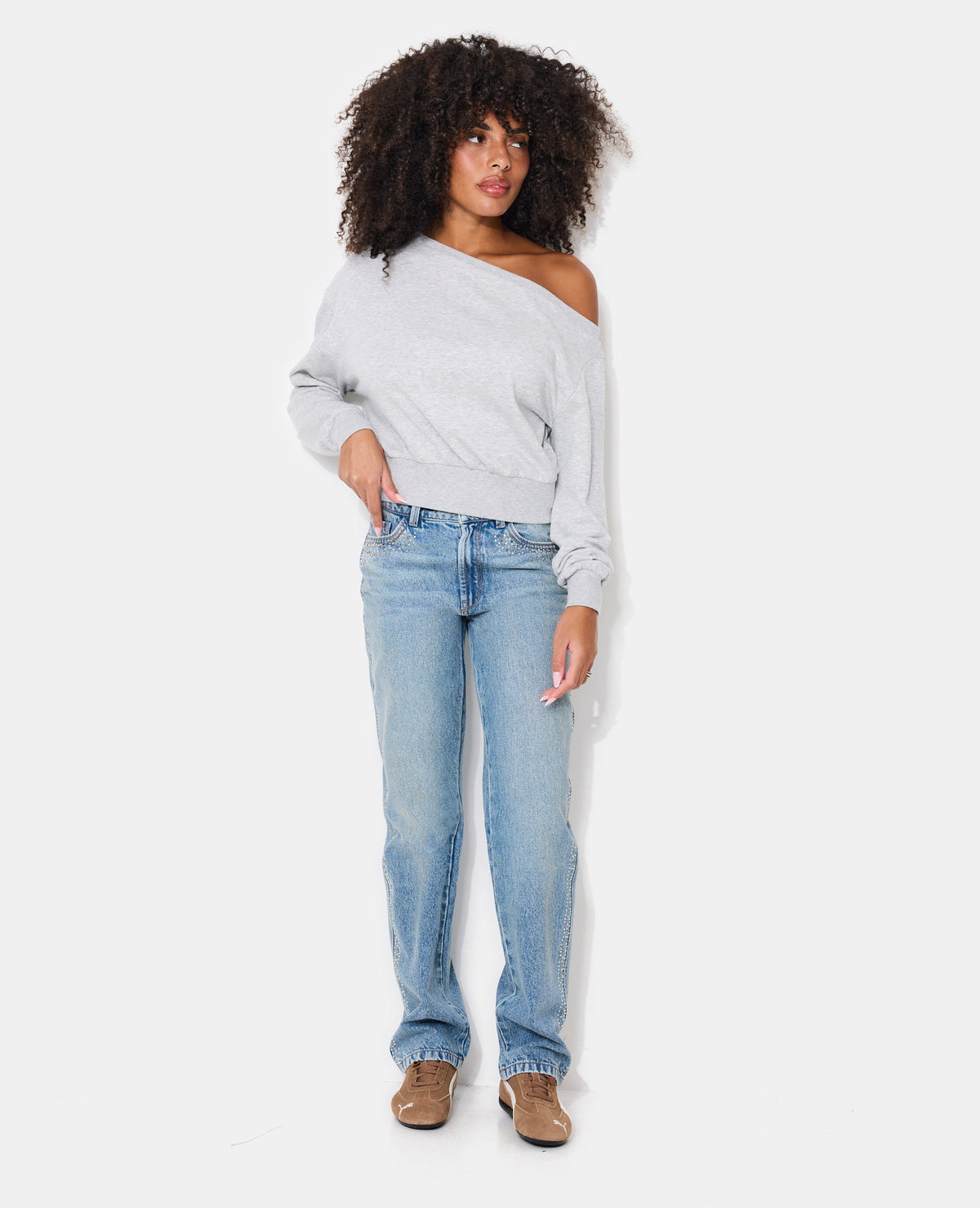 Sweat asymétrique col danseuse