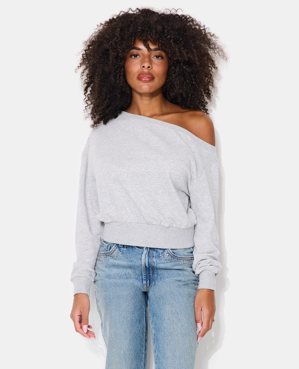 Sweat asymétrique col danseuse