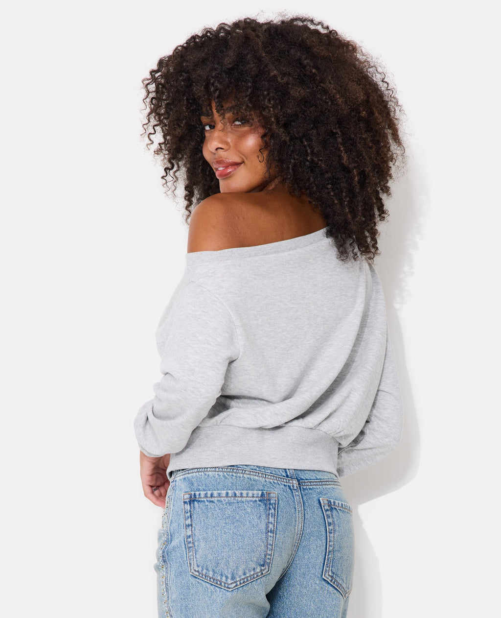 Sweat asymétrique col danseuse