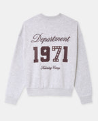 Sweat oversize avec prints et broderies