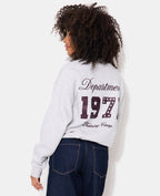 Sweat oversize avec prints et broderies