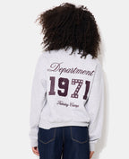 Sweat oversize avec prints et broderies