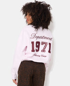 Sweat oversize avec prints et broderies