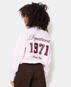 Sweat oversize avec prints et broderies