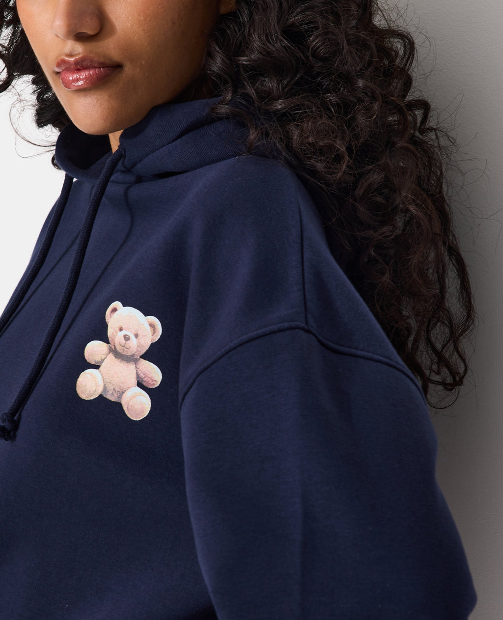 Sweat molleton capuche avec prints ourson