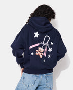 Sweat molleton capuche avec prints ourson