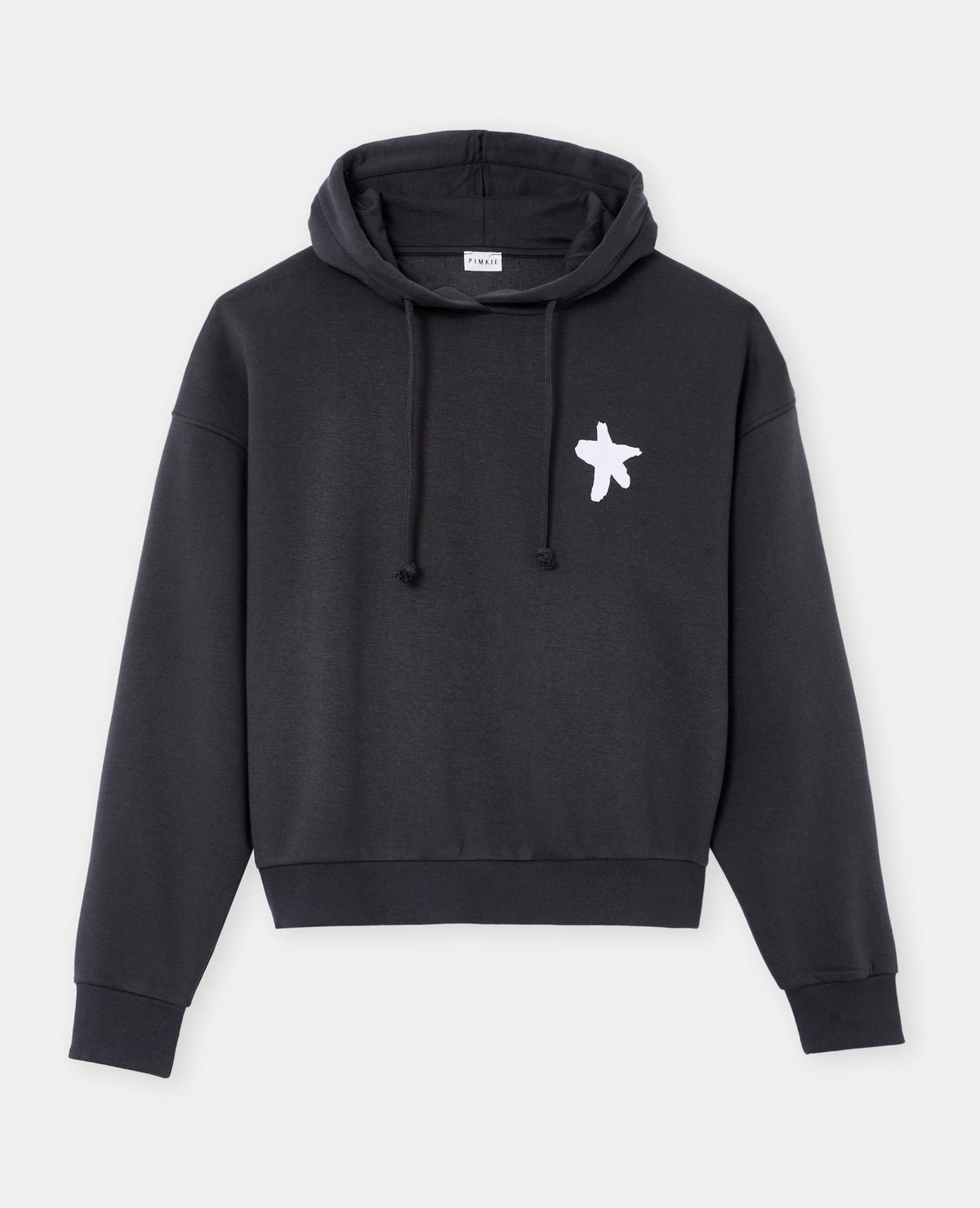 Sweat molleton capuche avec prints étoiles et roses