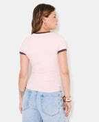 T-shirt ajusté avec print HONOLULU + fleurs