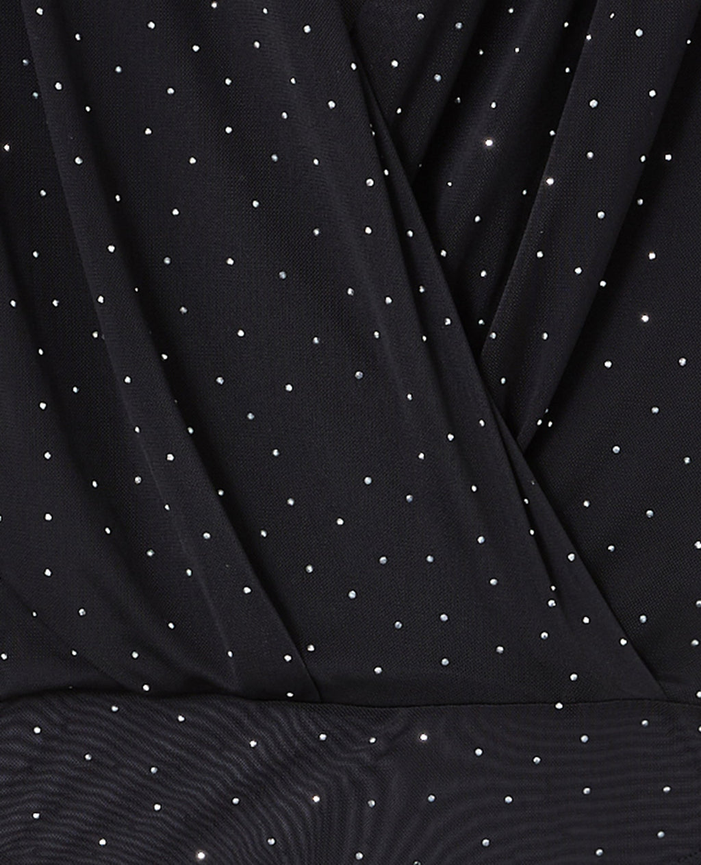 Body sans manches en voile avec strass