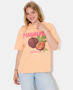 T-shirt oversize avec print PASSION FRUIT devant