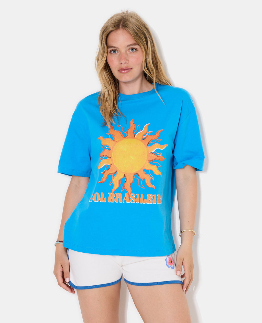 T-shirt oversize avec print SOL BRASILEIRO devant