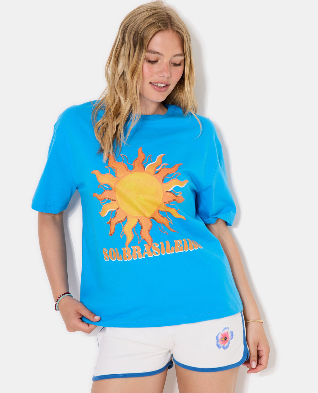 T-shirt oversize avec print SOL BRASILEIRO devant