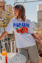 T-shirt oversize avec print PAPAYAS devant