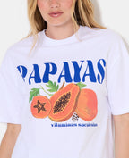T-shirt oversize avec print PAPAYAS devant