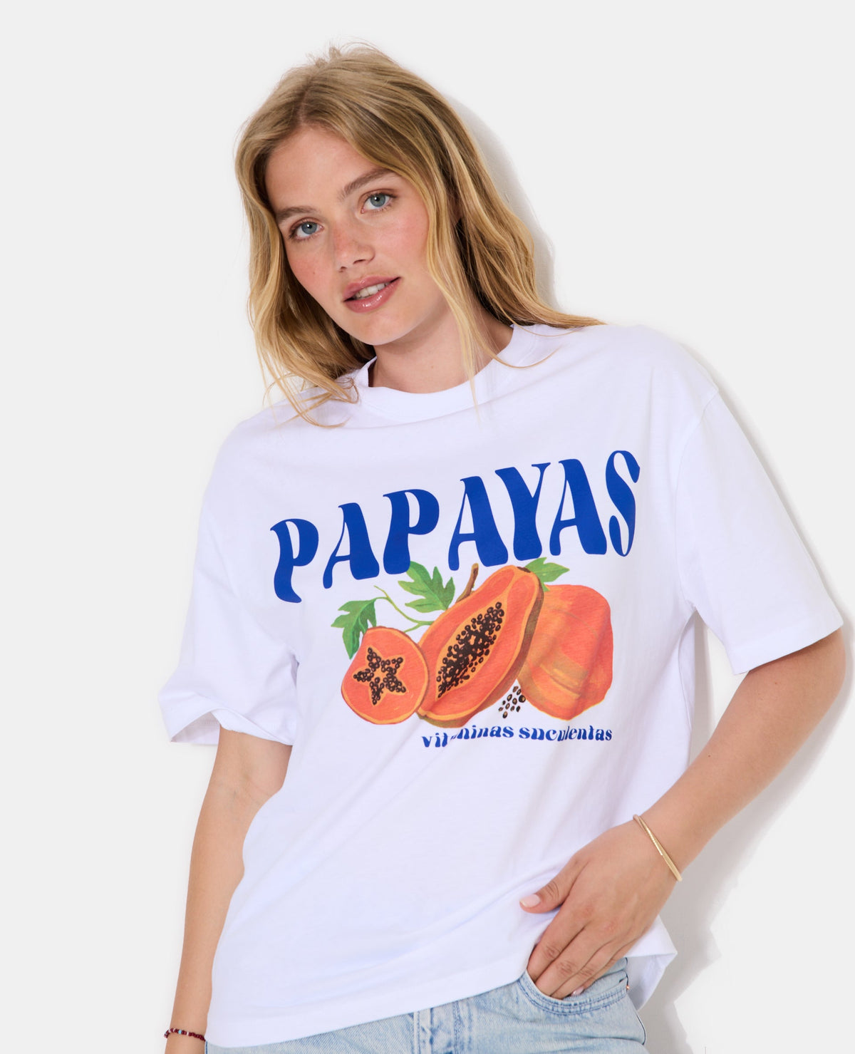 T-shirt oversize avec print PAPAYAS devant