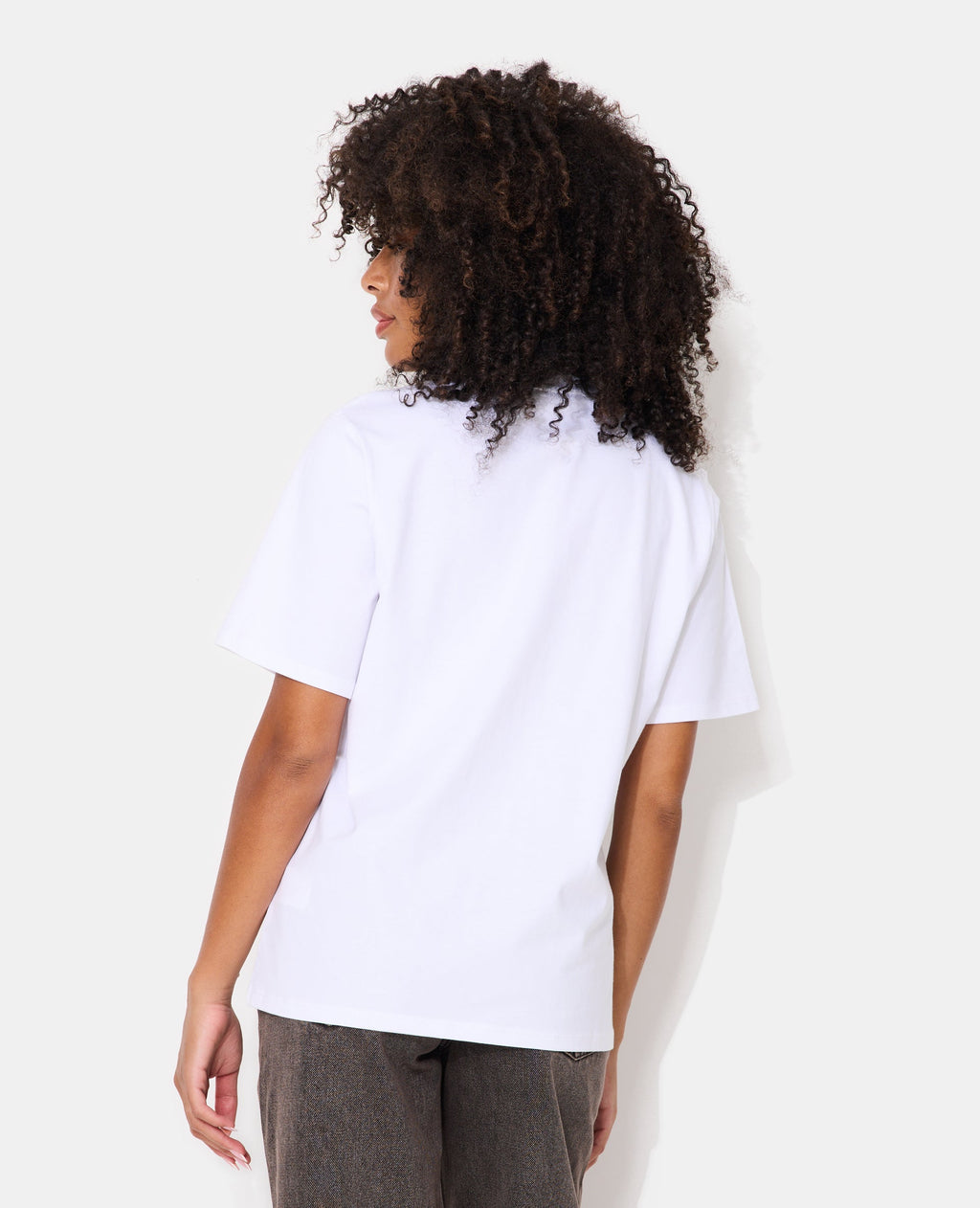 T-shirt oversize avec print soutien-gorge devant