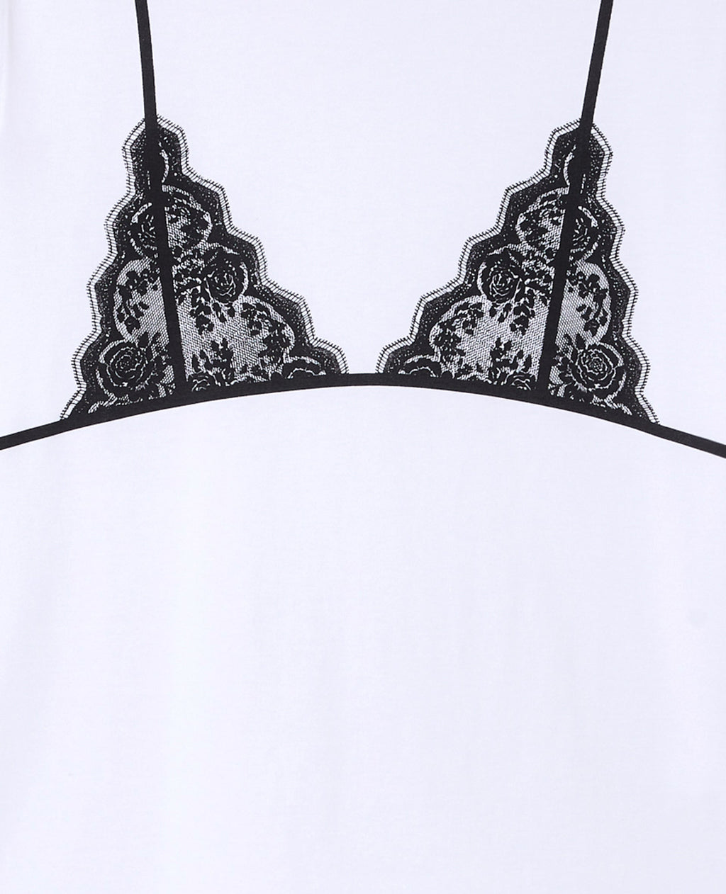 T-shirt oversize avec print soutien-gorge devant