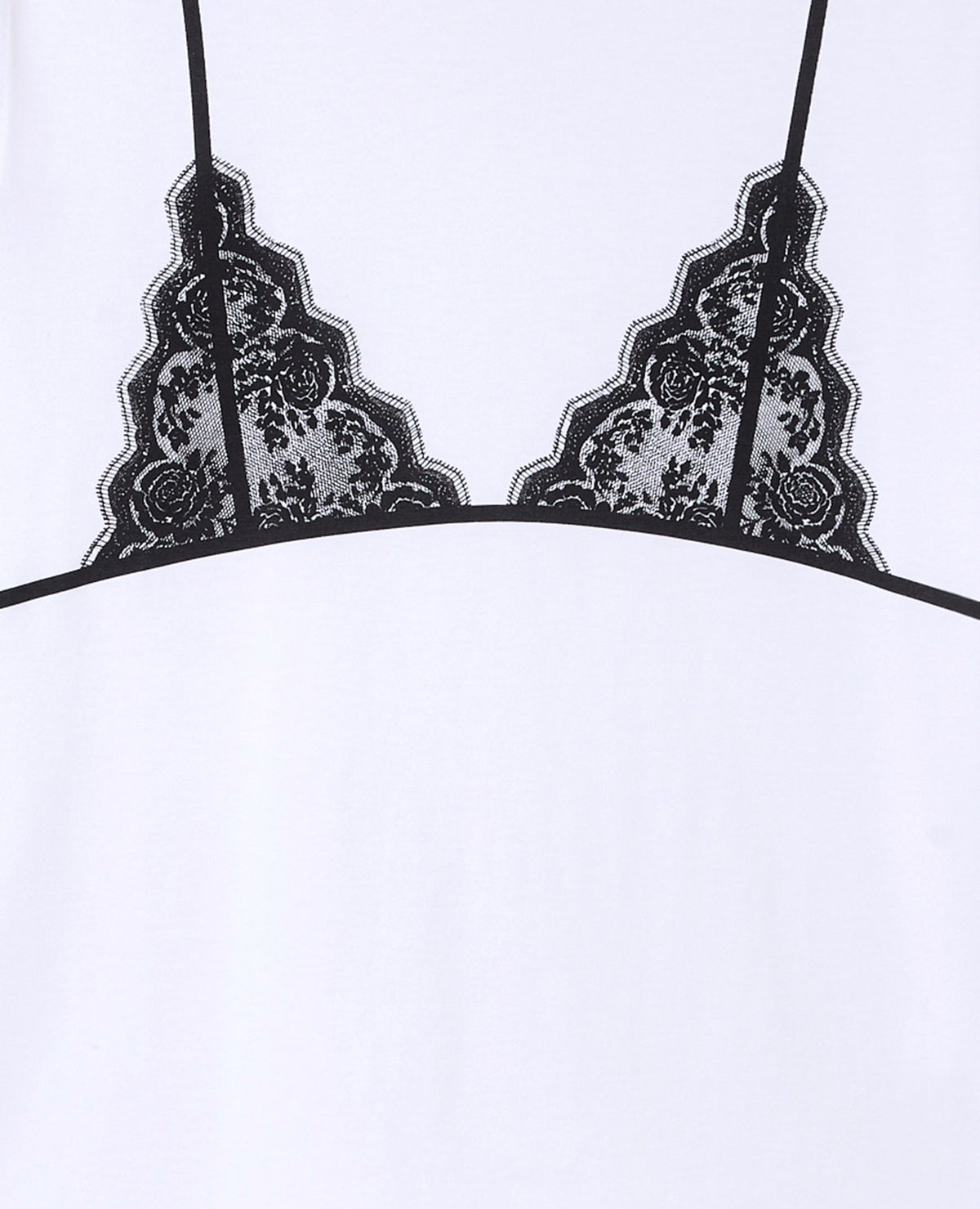 T-shirt oversize avec print soutien-gorge devant