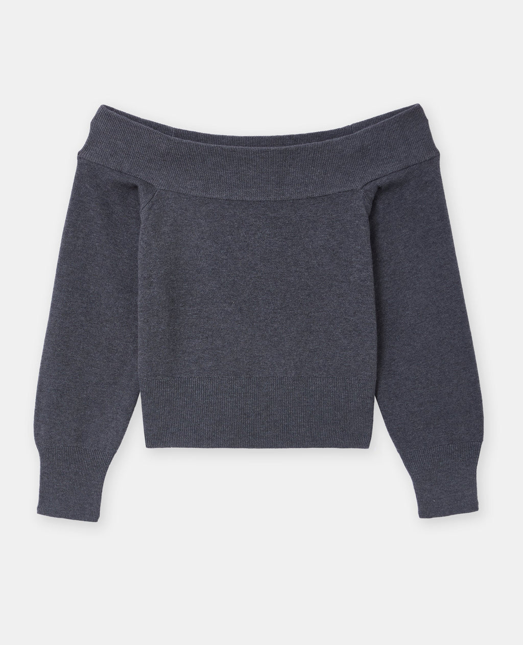 Pull manches longues encolure Bardot