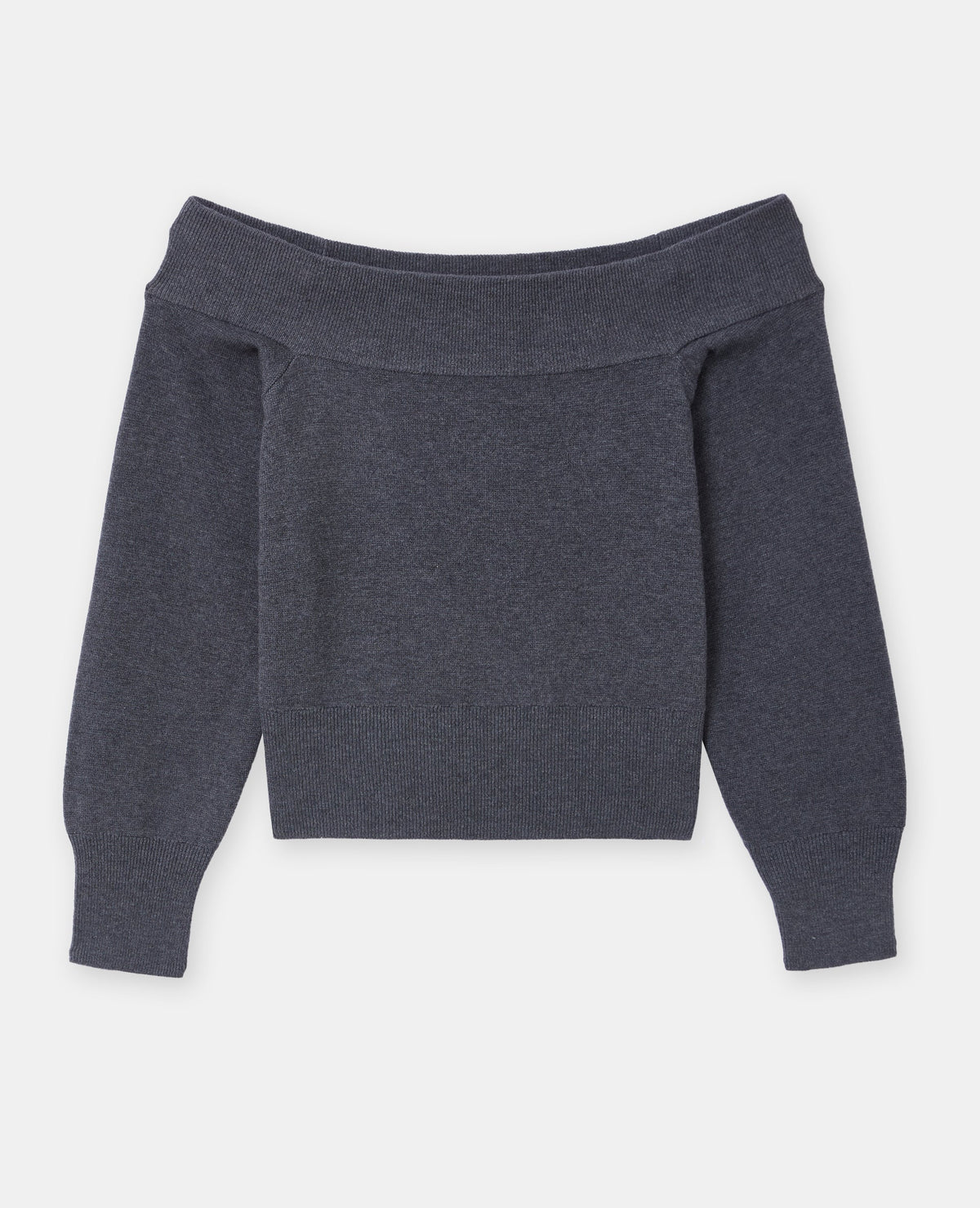 Pull manches longues encolure Bardot
