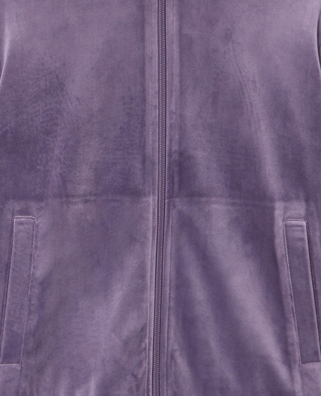 Veste zippée en velours bicolore