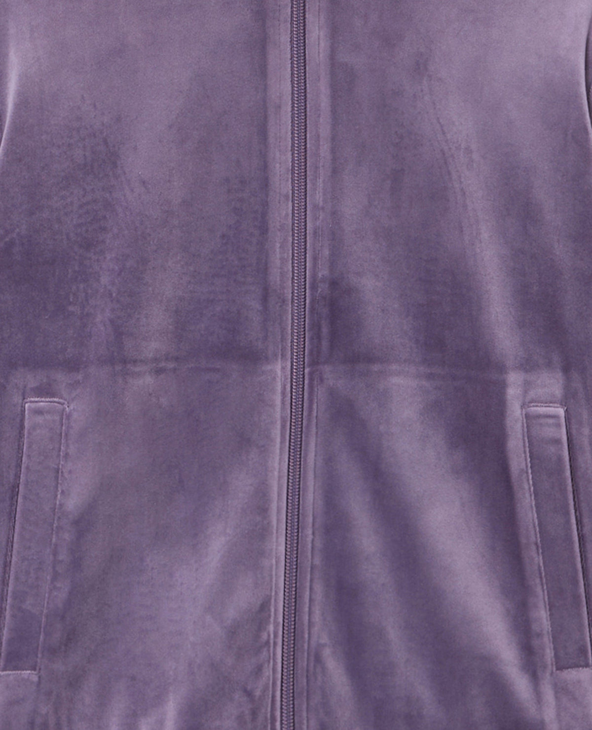 Veste zippée en velours bicolore