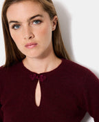 Pull avec goutte et boutonnière façon brandebourg