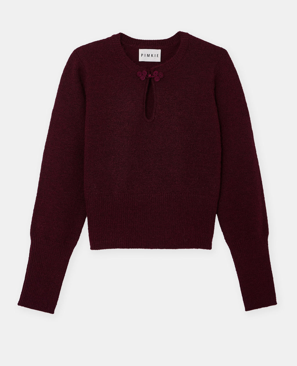 Pull avec goutte et boutonnière façon brandebourg