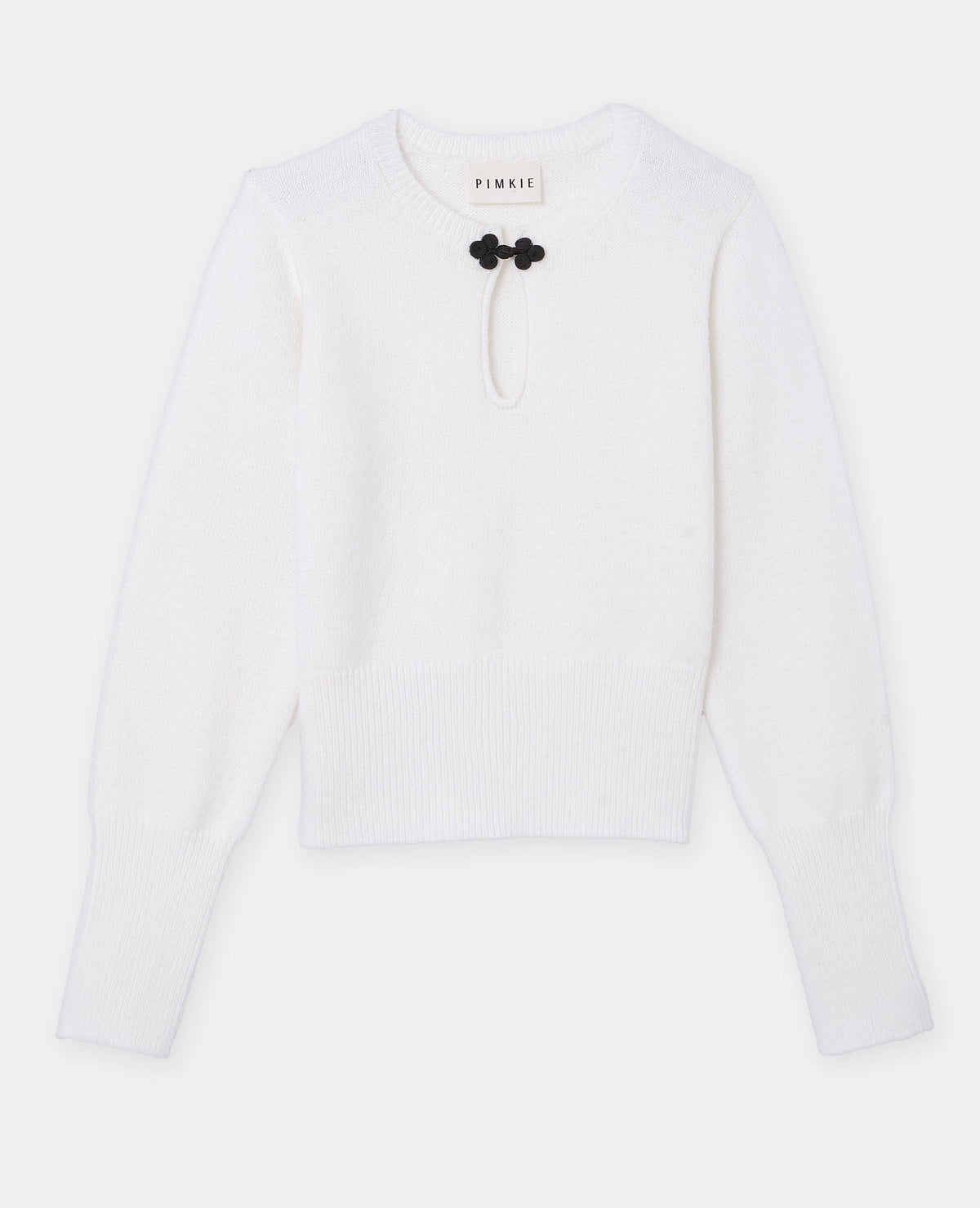 Pull avec goutte et boutonnière façon brandebourg