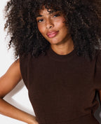 Pull sans manches avec épaulettes