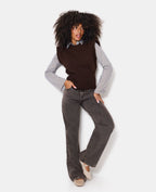 Pull sans manches avec épaulettes