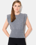 Pull sans manches avec épaulettes