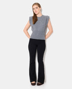 Pull sans manches avec épaulettes