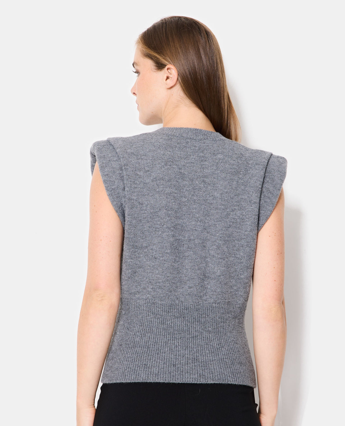 Pull sans manches avec épaulettes
